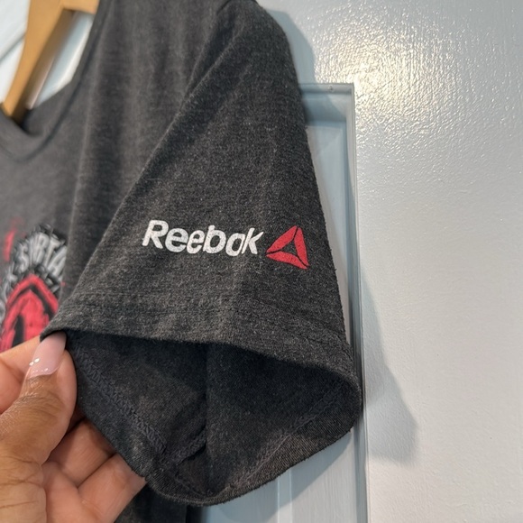 🔵 Reebok Spartan Race Gray Graphic T-Shirt Size Small - Picture 4 of 6